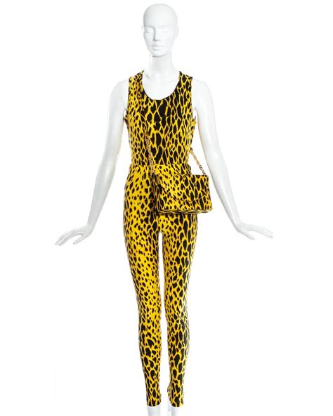 versace yellow leopard dress|Versace leopard.